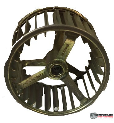 Single Inlet Blower Wheel 2-1/2" Diameter 1-7/16" Width 1/4" Bore with Clockwise Rotation SKU: 02160114-008-GS-AA-CW-SP-001