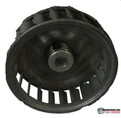 Single Inlet Steel Blower Wheel 2-7/8" Diameter 1" Width 5/16" Bore with Clockwise Rotation SKU: 02280100-010-S-AA-CW-001