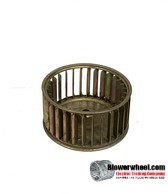 Single Inlet Steel Blower Wheel 3-3/4" Diameter 1-7/8" Width 5/16" Bore with Counterclockwise Rotation SKU: 03240128-010-S-AA-CCW-001
