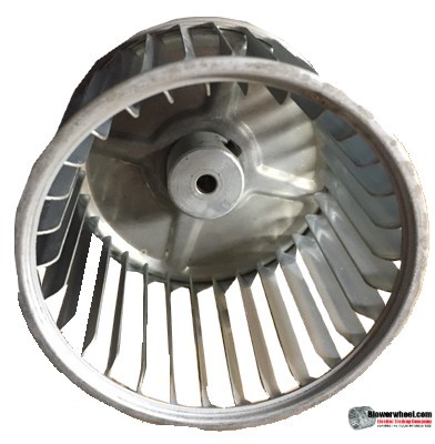 Single Inlet Steel Blower Wheel 3-3/4" Diameter 3" Width 1/4" Bore with Clockwise Rotation SKU: 03240300-008-S-AA-CW-001
