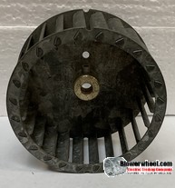 Single Inlet Steel Blower Wheel 3-13/16" Diameter 1-13/16" Width 15/16" Bore with Counterclockwise Rotation SKU: 03260126-010-S-T-CCW-001