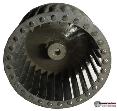 Single Inlet Steel Blower Wheel 4" Diameter 2-1/4" Width 5/16" Bore with Counterclockwise Rotation SKU: 04000208-010-S-T-CCW-001
