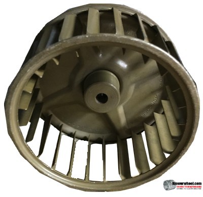 Single Inlet Steel Blower Wheel 4-3/16" Diameter 2" Width 5/16" Bore with Clockwise Rotation SKU: 04060200-010-S-AA-CW-001