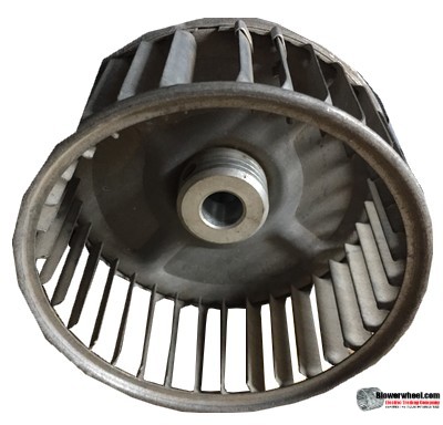 Single Inlet Steel Blower Wheel 4-3/16" Diameter 1-7/8" Width 1/2" Bore with Clockwise Rotation SKU: 04060228-016-S-AA-CW-001