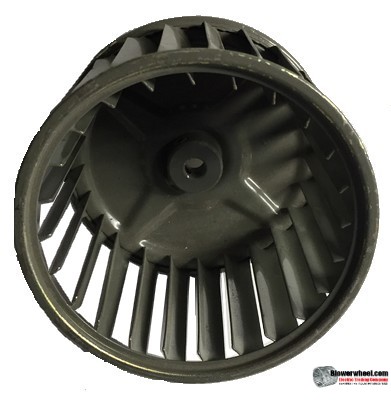 Single Inlet Steel Blower Wheel 4-1/4" Diameter 2-13/16" Width 15/16" Bore with Clockwise Rotation SKU: 04080226-030-S-AA-CW-001