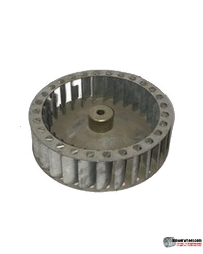 Single Inlet Steel Blower Wheel 4-1/2" Diameter 1-1/4" Width 1/4" Bore with Counterclockwise Rotation SKU: 04160108-008-S-T-CCW-001