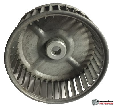 Single Inlet Steel Blower Wheel 4-5/8" Diameter 1-7/8" Width 1/2" Bore with Clockwise Rotation SKU: 04200128-016-S-AA-CW-001