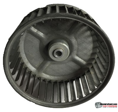 Single Inlet Steel Blower Wheel 4-5/8" Diameter 1-15/16" Width 5/16" Bore with Clockwise Rotation SKU: 04200130-010-S-AA-CW-001