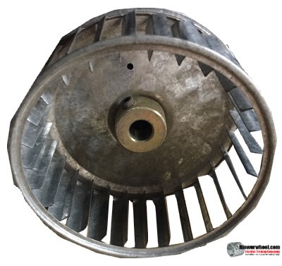 Single Inlet Steel Blower Wheel 4-5/8" Diameter 2" Width 1/2" Bore with Counterclockwise Rotation SKU: 04200200-016-S-AA-CCW-001