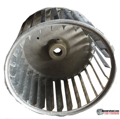 Single Inlet Steel Blower Wheel 4-11/16" Diameter 2-7/8" Width 1/2" Bore with Counterclockwise Rotation SKU: 04220228-016-S-AA-CCW-001