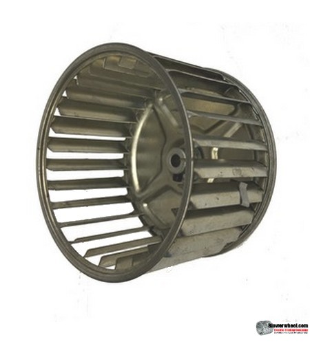 Single Inlet Galvanized Steel Blower Wheel 4-3/4" Diameter 2-7/8" Width 5/16" Bore with Counterclockwise Rotation SKU: 04240228-010-GS-AA-CCW-001