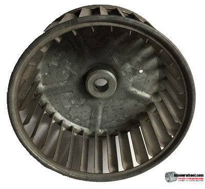 Single Inlet Steel Blower Wheel 5-1/8" Diameter 2-1/2" Width 1/2" Bore with Clockwise Rotation SKU: 05040216-016-S-AA-CW-001