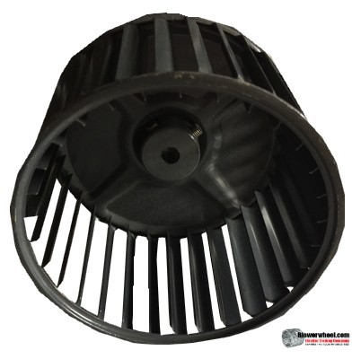 Single Inlet Steel Blower Wheel 5-1/8" Diameter 3-7/16" Width 3/8" Bore with Clockwise Rotation SKU: 05040314-012-S-AA-CW-001