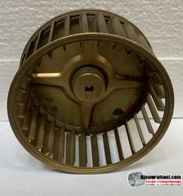 Single Inlet Steel Blower Wheel 5-3/16" Diameter 2-1/2" Width 5/16" Bore with Counterclockwise Rotation SKU: 05060216-010-S-AA-CCW-001