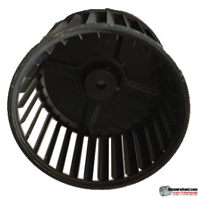 Single Inlet Steel Blower Wheel 5-3/16" Diameter 3-7/16" Width 5/16" Bore with Clockwise Rotation SKU: 05060314-010-S-AA-CW-001