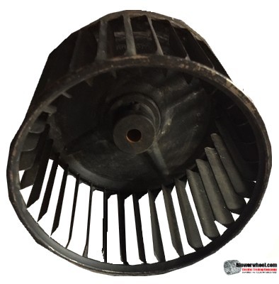 Single Inlet Steel Blower Wheel 5-3/16" Diameter 3-7/16" Width 3/8" Bore with Clockwise Rotation SKU: 05060314-012-S-AA-CW-001