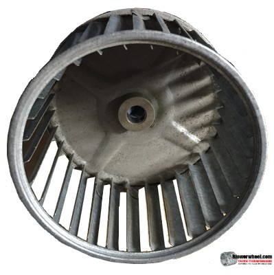 Single Inlet Steel Blower Wheel 5-3/16" Diameter 3-1/2" Width 1/2" Bore with Clockwise Rotation SKU: 05060316-016-S-AA-CW-001