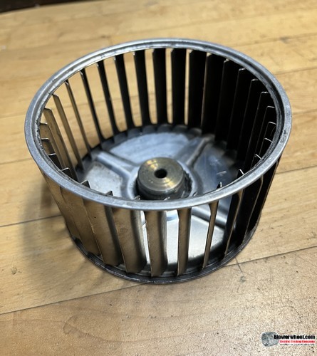 Single Inlet Aluminum Blower Wheel 5-1/4" Diameter 2-7/8" Width 5/16" Bore with Counterclockwise Rotation SKU: 05080228-010-S-AA-CCW-001 ONLY 1 LEFT AS IS