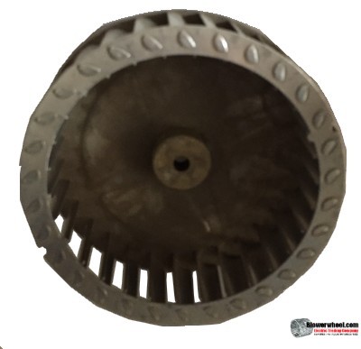 Single Inlet Aluminum Blower Wheel 5-1/2" Diameter 1-7/8" Width 5/16" Bore with Clockwise Rotation SKU: 05160128-010-AS-T-CW-001