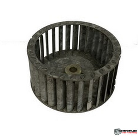 Single Inlet Galvanized Steel Blower Wheel 5-1/2" Diameter 2-9/16" Width 1/2" Bore with Counterclockwise Rotation SKU: 05160218-016-GS-T-CCW-001