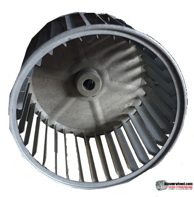 Single Inlet Steel Blower Wheel 5-5/8" Diameter 3-7/8" Width 1/2" Bore with Clockwise Rotation SKU: 05200328-016-S-AA-CW-001