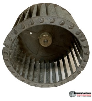 Single Inlet Steel Blower Wheel 5-3/4" Diameter 3-5/16" Width 5/16" Bore with Counterclockwise Rotation SKU: 05240310-010-S-T-CCW-001