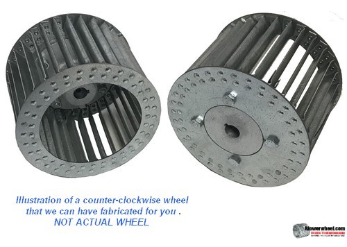 Single Inlet Blower Wheel 5-1/4" D 2-7/8" W 5/16" Bore -CounterClockwise Rotation- SKU: 05080228-020-S-AA-CCW- SOLD IN QUANTITIES OF 54