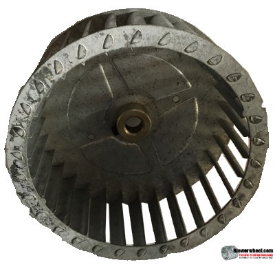 Single Inlet Steel Blower Wheel 6-1/16" Diameter 2-9/16" Width 1/2" Bore with Counterclockwise Rotation SKU: 06020218-016-S-T-CCW-001