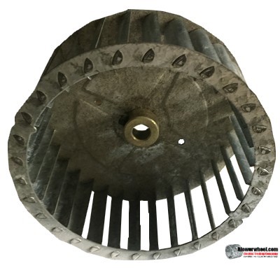 Single Inlet Steel Blower Wheel 6-1/8" Diameter 2-7/16" Width 1/2" Bore with Counterclockwise Rotation SKU: 06040214-016-S-T-CCW-001