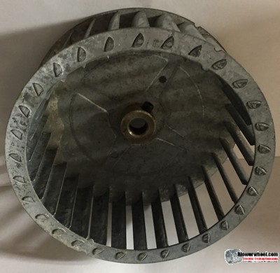 Single Inlet Steel Blower Wheel 6-1/8" Diameter 2-5/8" Width 1/2" Bore with Counterclockwise Rotation SKU: 06040220-016-S-T-CCW-001