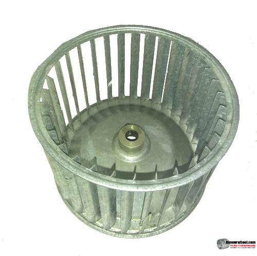 Single Inlet Steel Blower Wheel 6-1/4" Diameter 4-1/4" Width 1/2" Bore with Counterclockwise Rotation SKU: 06080408-016-S-AA-CCW-001