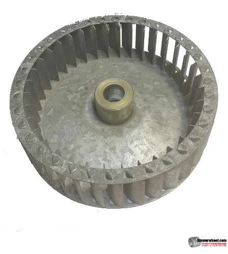 Single Inlet Steel Blower Wheel 6-5/8" Diameter 1-7/8" Width 3/4" Bore with Clockwise Rotation SKU: 06200128-024-S-T-CW-001