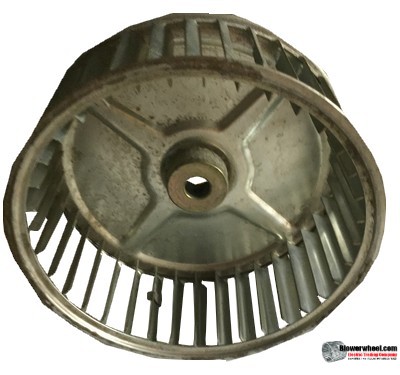 Single Inlet Steel Blower Wheel 6-3/4" Diameter 2-7/16" Width 1/2" Bore with Clockwise Rotation SKU: 06240214-016-S-AA-CW-001
