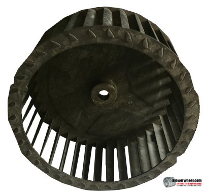 Single Inlet Steel Blower Wheel 6-3/4" Diameter 2-13/16" Width 1/2" Bore with Clockwise Rotation SKU: 06240226-016-S-T-CW-001