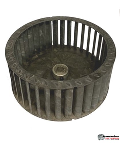 Single Inlet Galvanized Steel Blower Wheel 6-3/4" Diameter 2-7/8" Width 1/2" Bore with Clockwise Rotation SKU: 06240228-016-GS-T-CW-001