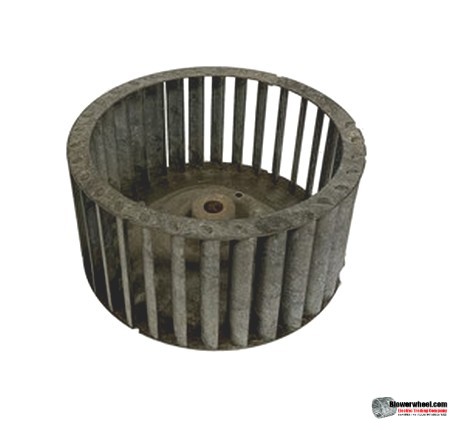 Single Inlet Galvanized Steel Blower Wheel 6-3/4" Diameter 3-5/16" Width 1/2" Bore with Clockwise Rotation SKU: 06240310-016-GS-T-CW-001