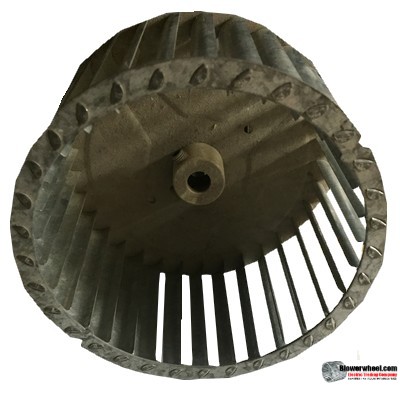 Single Inlet Steel Blower Wheel 6-3/4" Diameter 3-9/16" Width 1/2" Bore with Counterclockwise Rotation SKU: 06240318-016-S-T-CCW-001