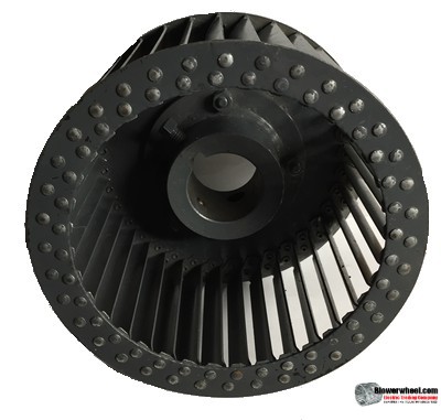 Single Inlet Steel Blower Wheel 7" Diameter 4-1/16" Width 1-11/16" Bore with Counterclockwise Rotation SKU: 07000402-122-S-T-CCW-001