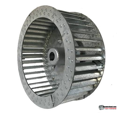 Single Inlet Steel Blower Wheel 11-1/4" D 4-3/8" W 1-1/2" Hub-Counterclockwise  rotation- with  inside  SKU: 11080412-116-HD-S-CCW