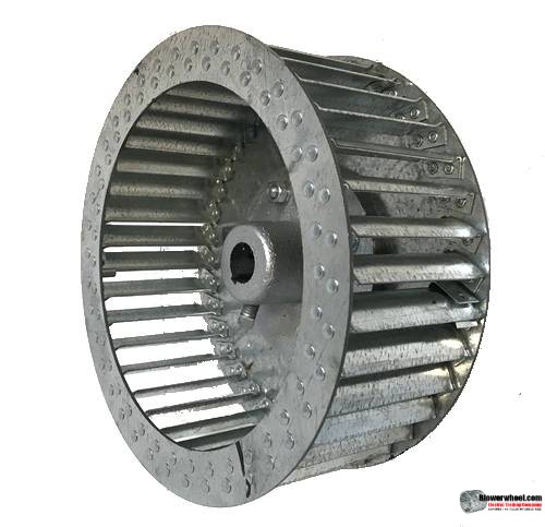 Single Inlet Blower Wheel 12-3/8" D 5-1/8" W 5/8" Bore SKU: 12120504-020-HD-S-CCW