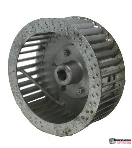 Single Inlet Steel Blower Wheel 11-5/8" D 6-1/8" W 7/8" Bore-Clockwise  rotation -SKU: 11200604-028-HD-S-CW-R