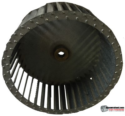 Single Inlet Steel Blower Wheel 8-1/2" Diameter 4" Width 5/8" Bore with Clockwise Rotation SKU: 08160400-020-S-T-CW-001