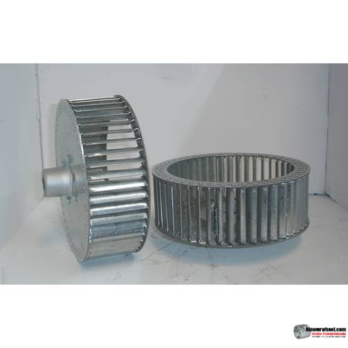 Single Inlet Steel Blower Wheel 8-1/2" D 5-1/8" W 28mm Bore-Clockwise  rotation- with outside hub SKU: 0816504-28mm-HD-S-CW-O