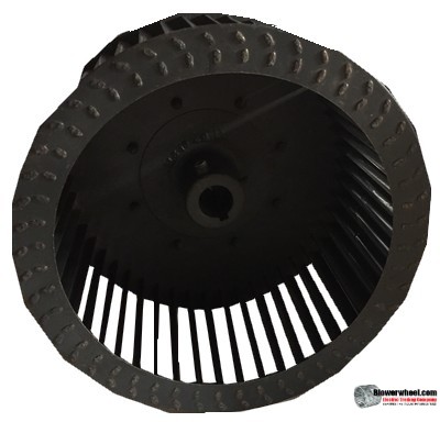 Single Inlet Steel Blower Wheel 9-1/4" Diameter 5" Width 7/8" Bore with Clockwise Rotation SKU: 09080500-028-S-T-CW-001