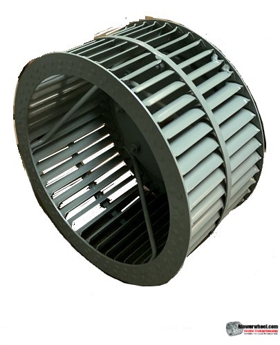 Single Inlet Steel Blower Wheel 10-13/16" D 5-1/8" W 1-3/8" Bore-Counterclockwise  rotation- with inside hub, Re-rods and re-ring SKU: 10260504-100-HD-S-CCW-R-W