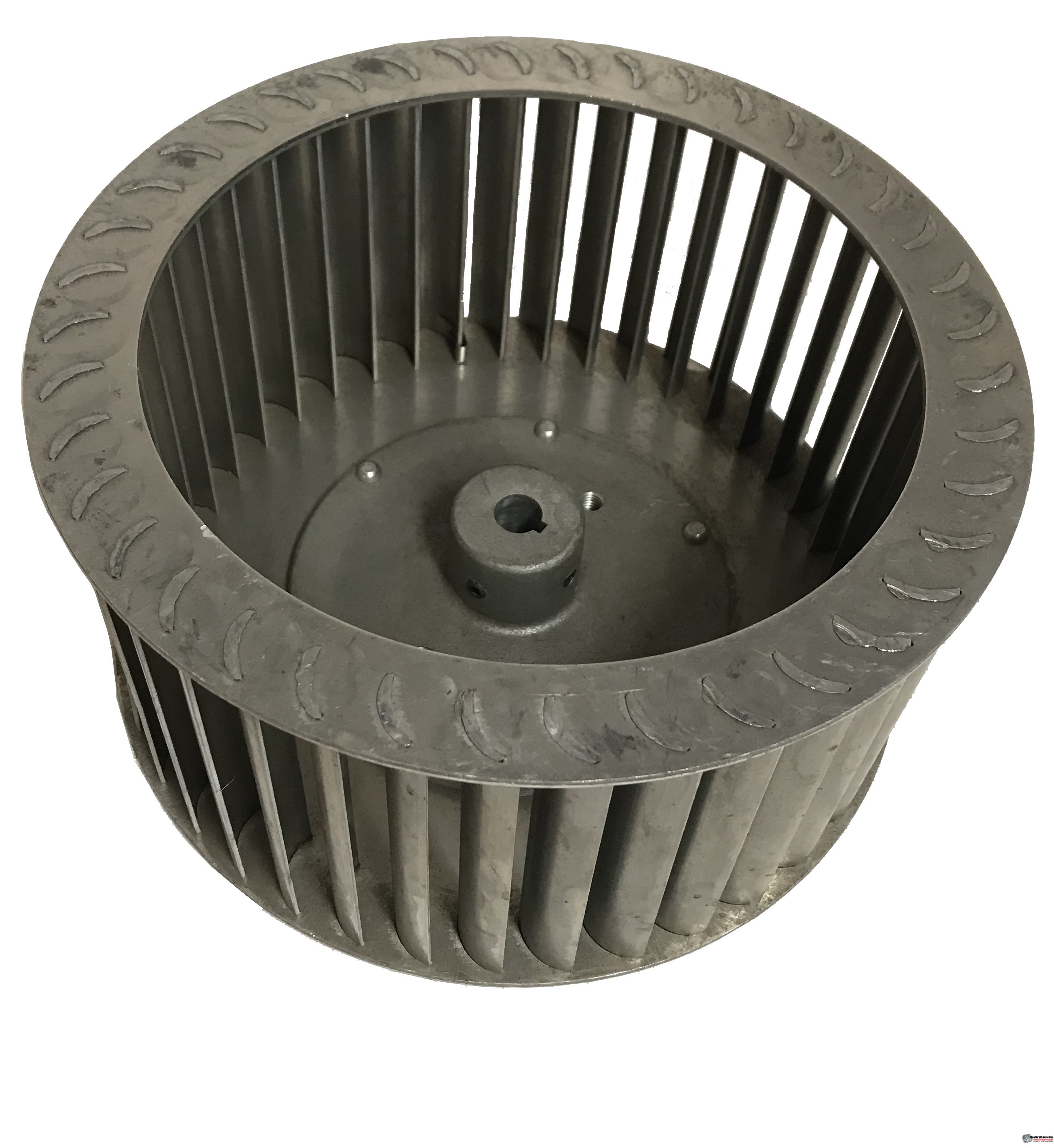 Single Inlet Aluminum Blower Wheel 10-5/8" Diameter 5-1/4" Width 5/8" Bore with Clockwise Rotation SKU: 10200508-020-A-T-CW-001