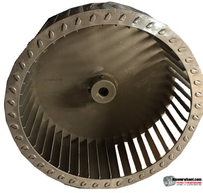 Single Inlet Aluminum Blower Wheel 10-3/4" Diameter 3-15/16" Width 5/8" Bore with Counterclockwise Rotation SKU: 10240330-020-A-T-CCW-001
