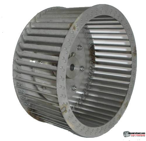 Single Inlet Aluminum Blower Wheel 10-1/2" D 4-1/8" W 7/8" Bore-Counterclockwise  rotation- with inside hub- SKU: 10160504-028-HD-A-CCW