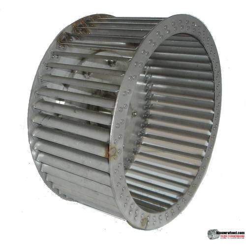 Single Inlet Steel Blower Wheel 9-7/8" Diameter 3-1/8" Width 28mm Bore Clockwise  rotation- with inside hub  SKU: 09280304-28mm-HD-S-CW