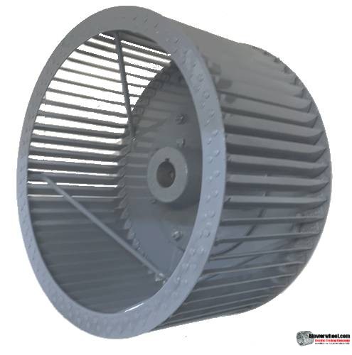 Single Inlet Steel Blower Wheel 14" D 7-1/2" W 1" Bore-Clockwise  rotation- with inside hub and re-rods- SKU: 14000716-100-HD-S-CW